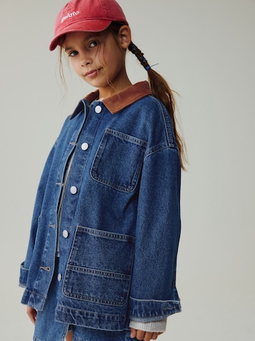 Next Övergångsjacka i blå: framsida