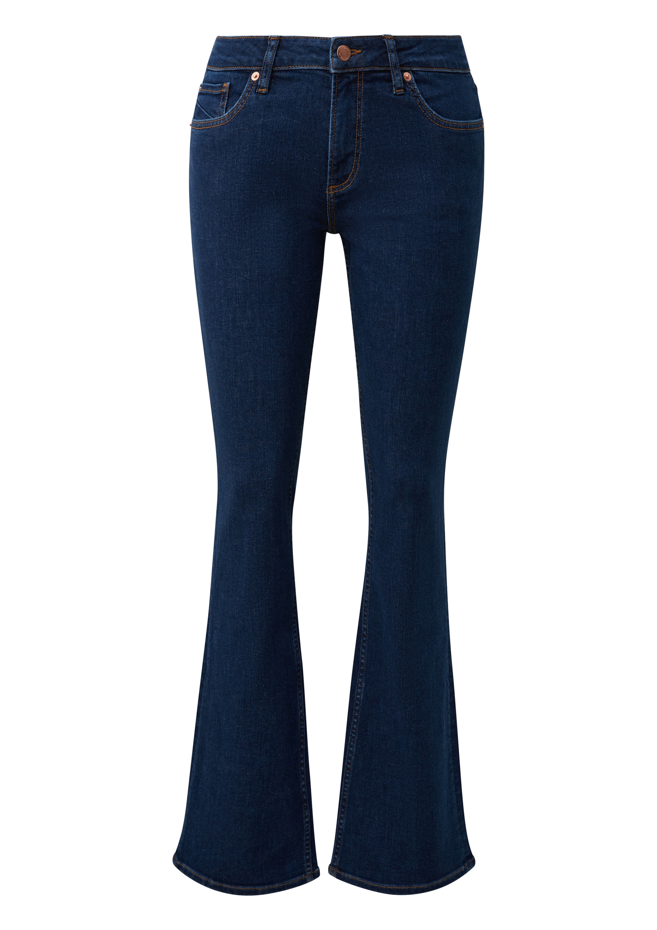 évasé Jean 'Catie' QS en bleu : devant