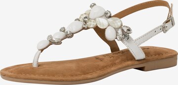 TAMARIS T-Bar Sandals in White: front