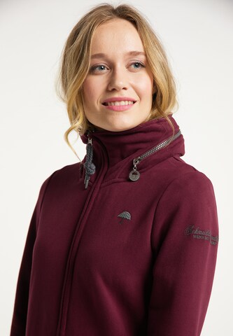 Schmuddelwedda Zip-Up Hoodie in Red