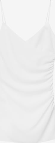 Pull&Bear Summer Dress in White: front