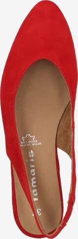 TAMARIS Ballerina met riempjes in Rood