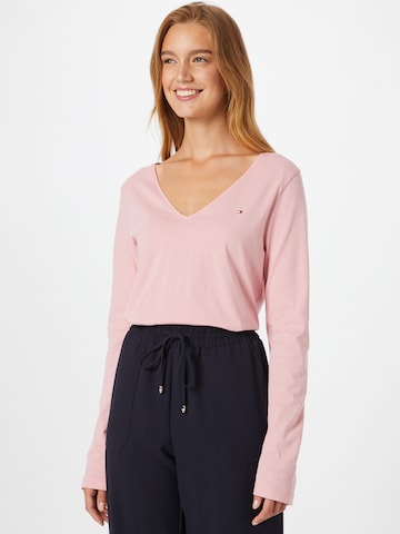 T-shirt TOMMY HILFIGER en rose : devant