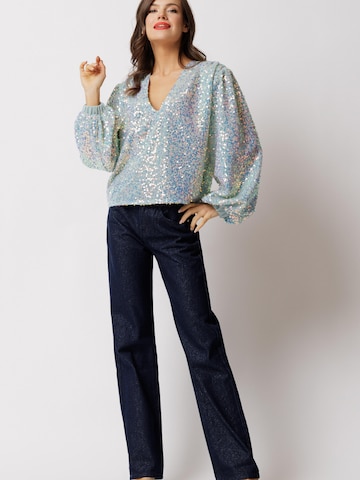 Couture de Marie Blouse 'SOLÈNE' in Blue