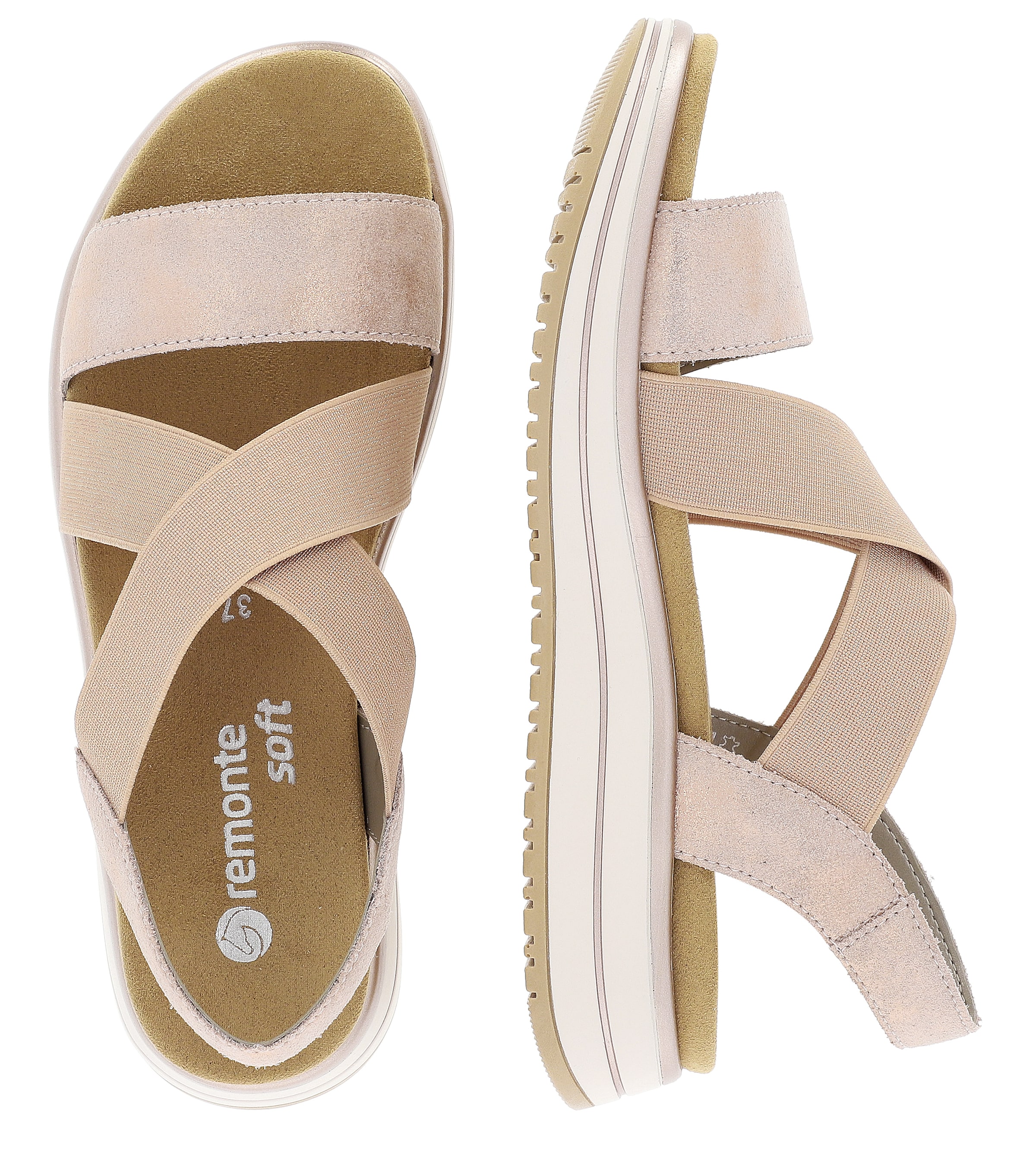 REMONTE Strap Sandals in Pink