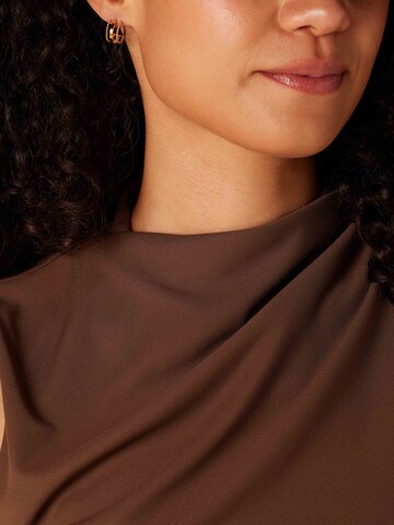 Lucardi Earrings 'Moderner Look' in Gold