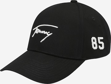 Tommy Jeans Cap in Black: front