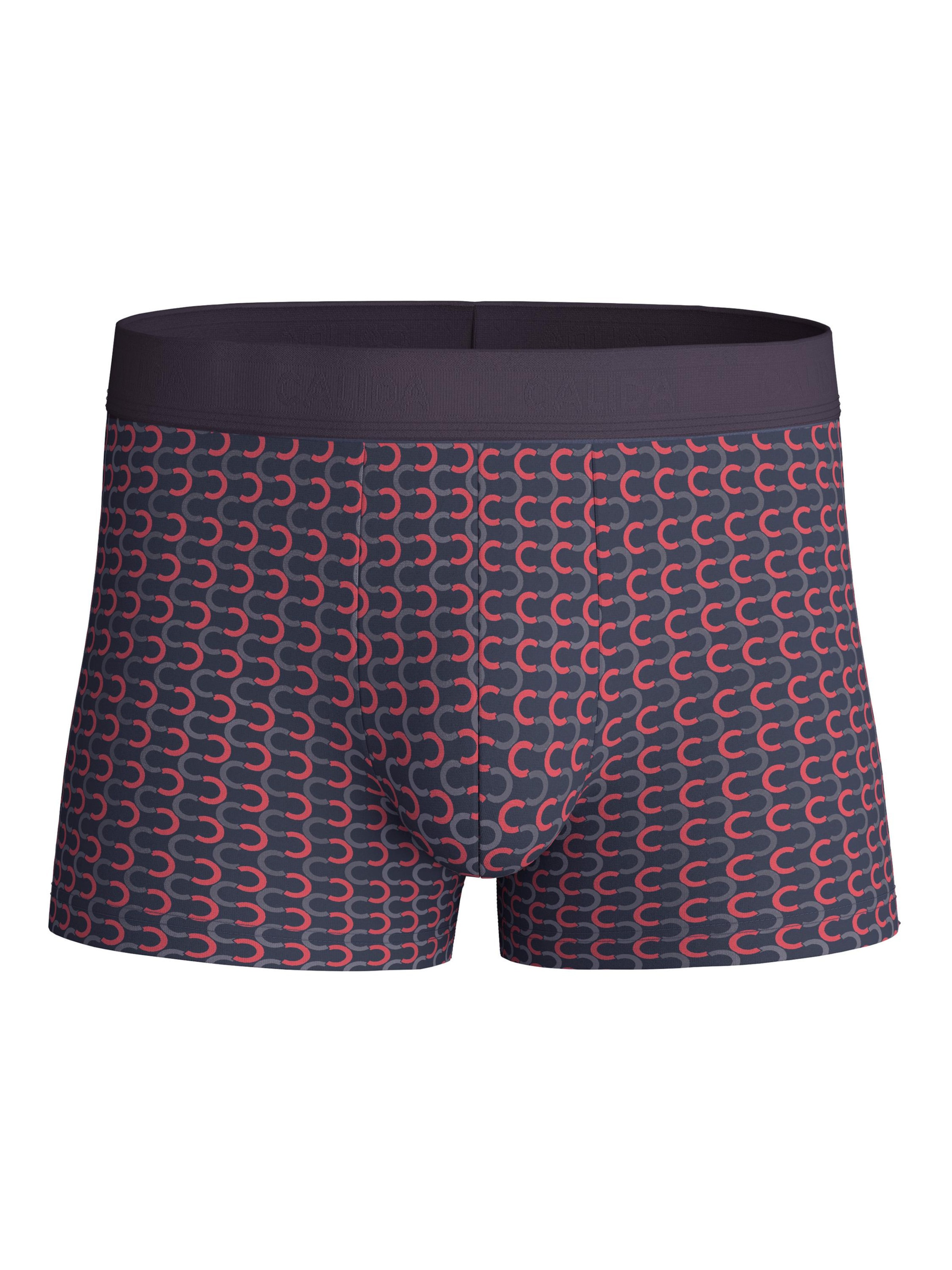 CALIDA Boxer shorts 'Grafic Cotton' in L in Anthracite, Item view