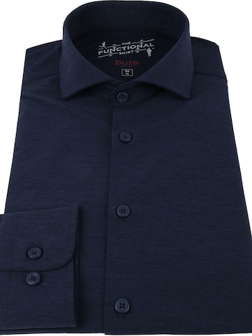PURE Slim fit Button Up Shirt in Blue