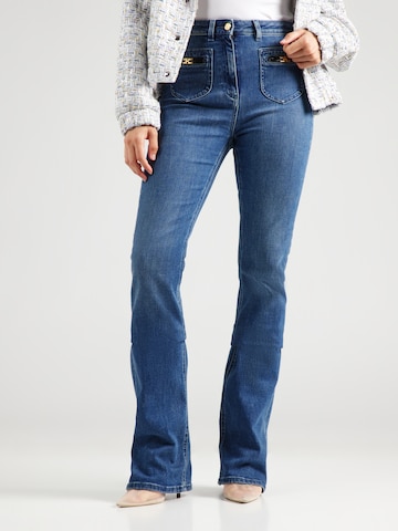 Flared Jeans di Elisabetta Franchi in blu: frontale