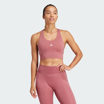 ADIDAS PERFORMANCE Bralette Sports bra 'Run Pocket' in Pink: front