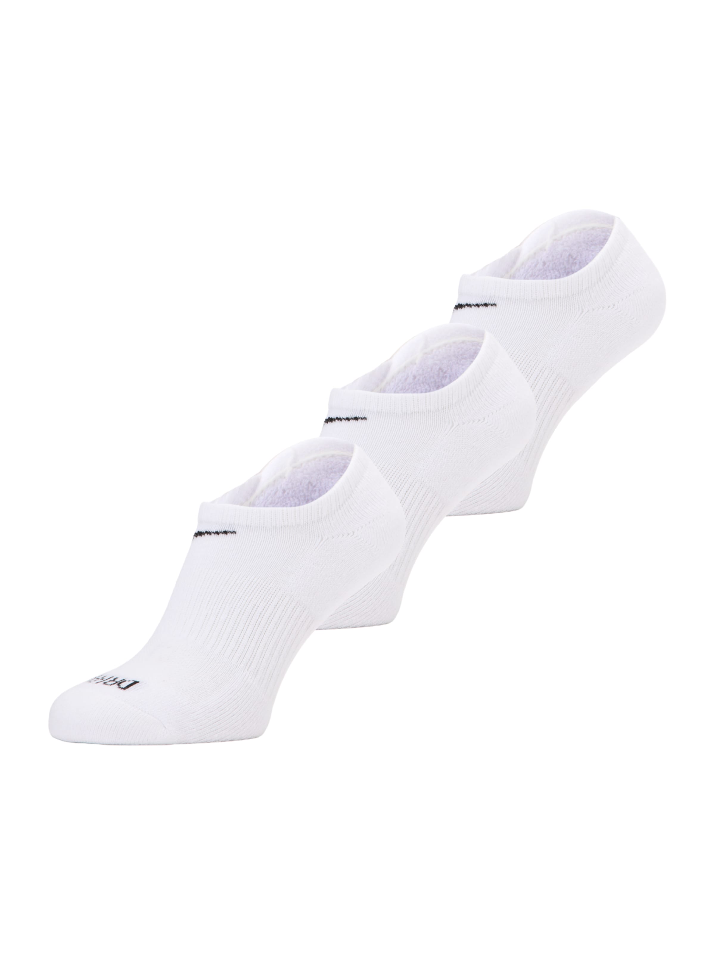 NIKE Spordisokid 'Everyday Plus Cushion', värv valge: eest vaates