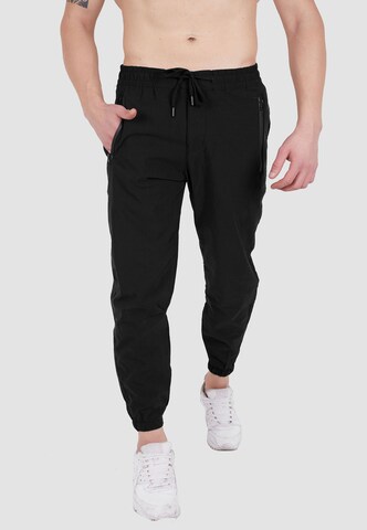 Tom Barron Regular Pants in Black: front