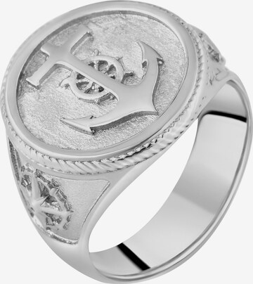 Akitsune Ring 'Portus' in Silver: front