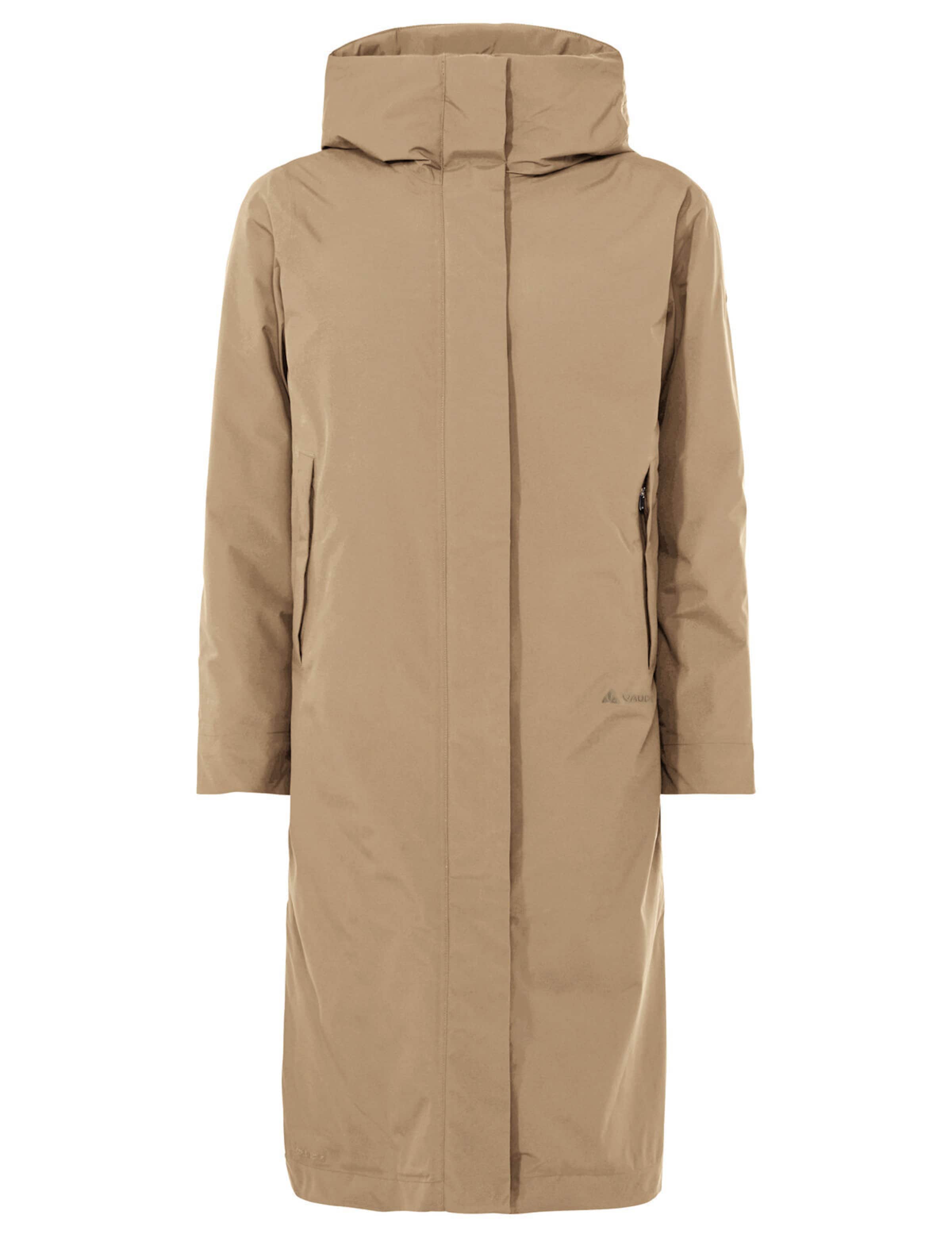 VAUDE Outdoormantel 'Coreway' in Beige: Vorderseite