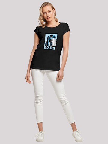 F4NT4STIC Shirt 'Star Wars R2-D2 Poster' in Black