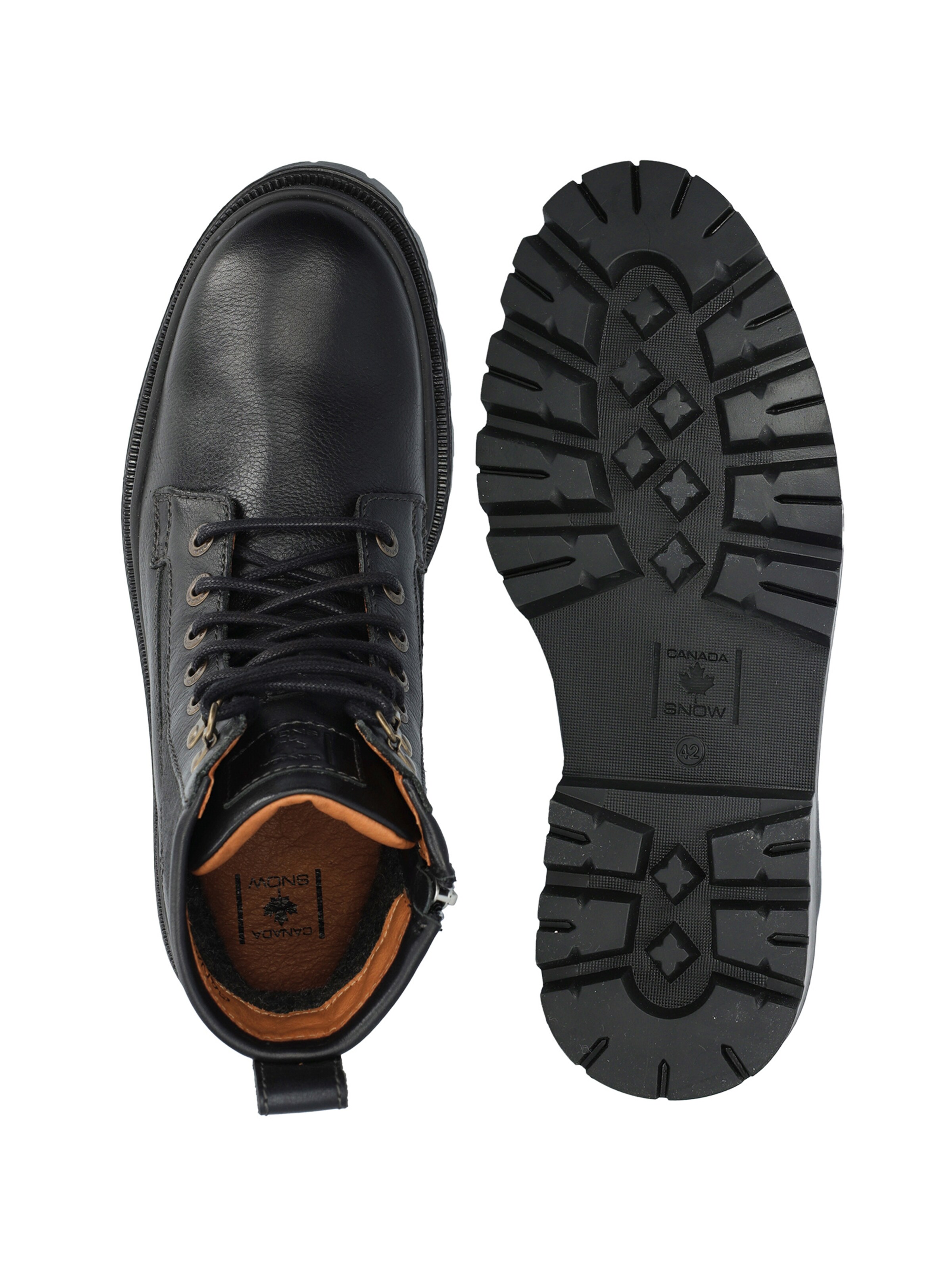 CANADA SNOW Lace-up boots 'MOUNT HEKTOR' in Black