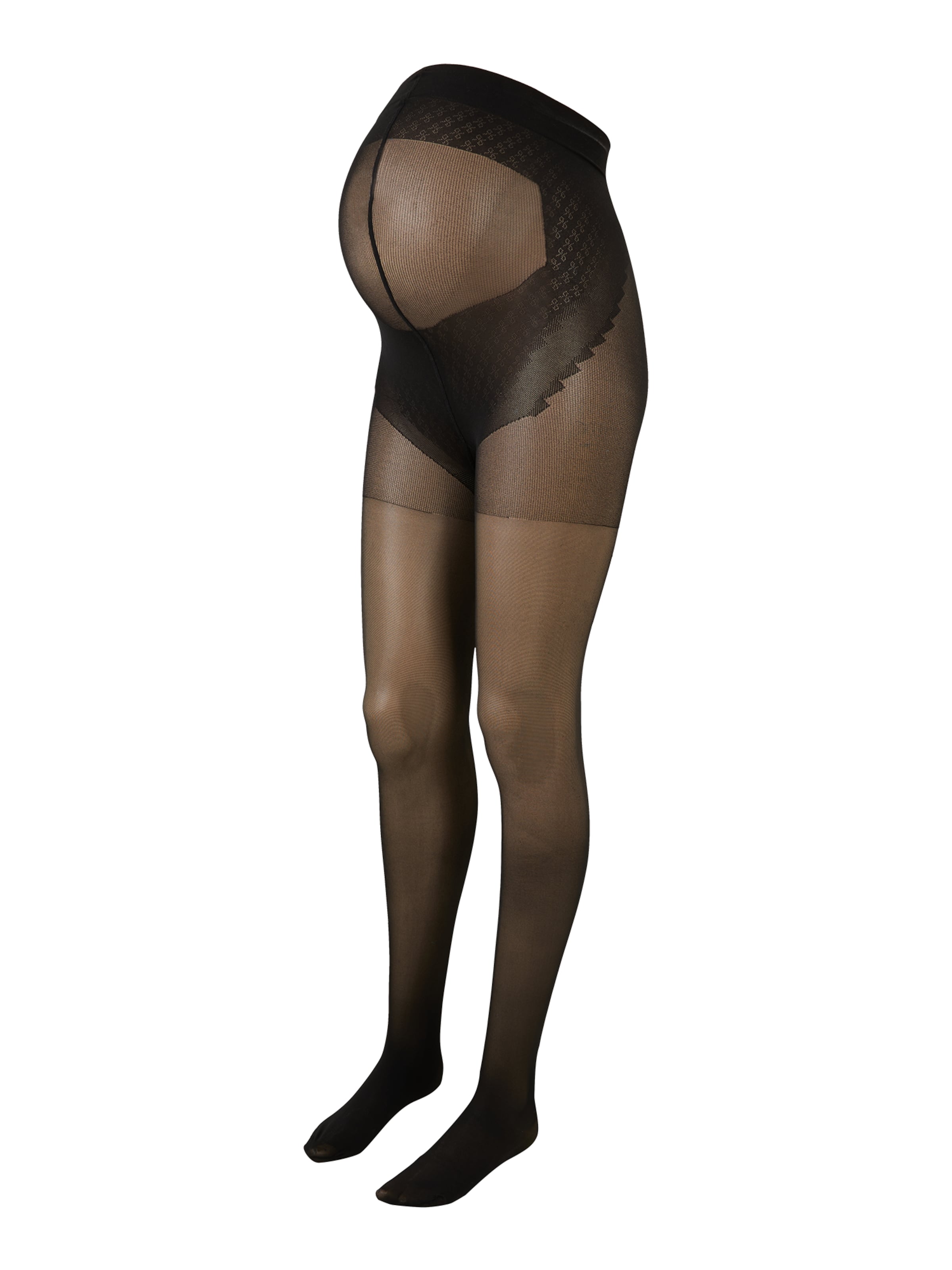 Lindex Maternity Tights in Black: front