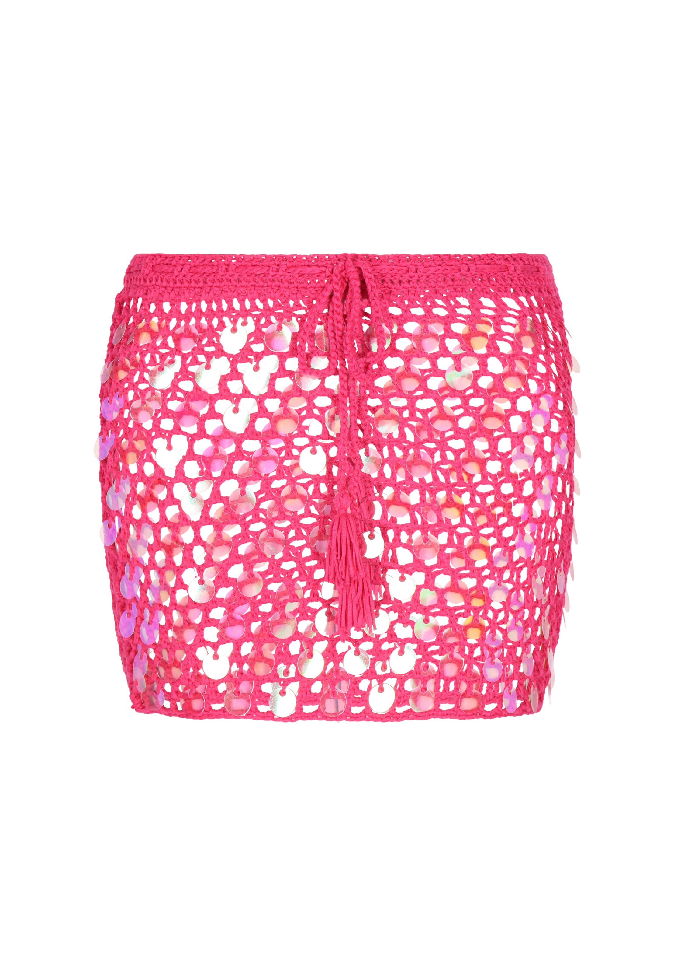 Fustă de la IZIA pe roz: față