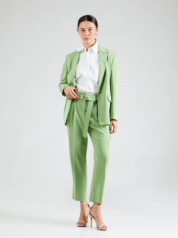 BOSS Regular Pleat-front trousers 'Tapiah' in Green