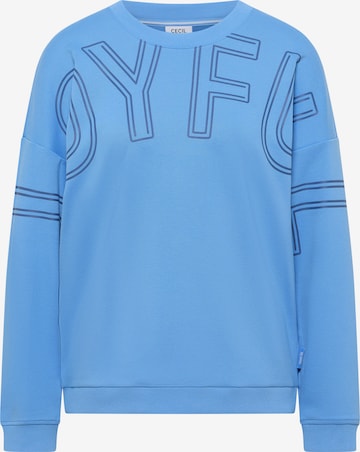 CECIL Sweatshirt in Blue: front