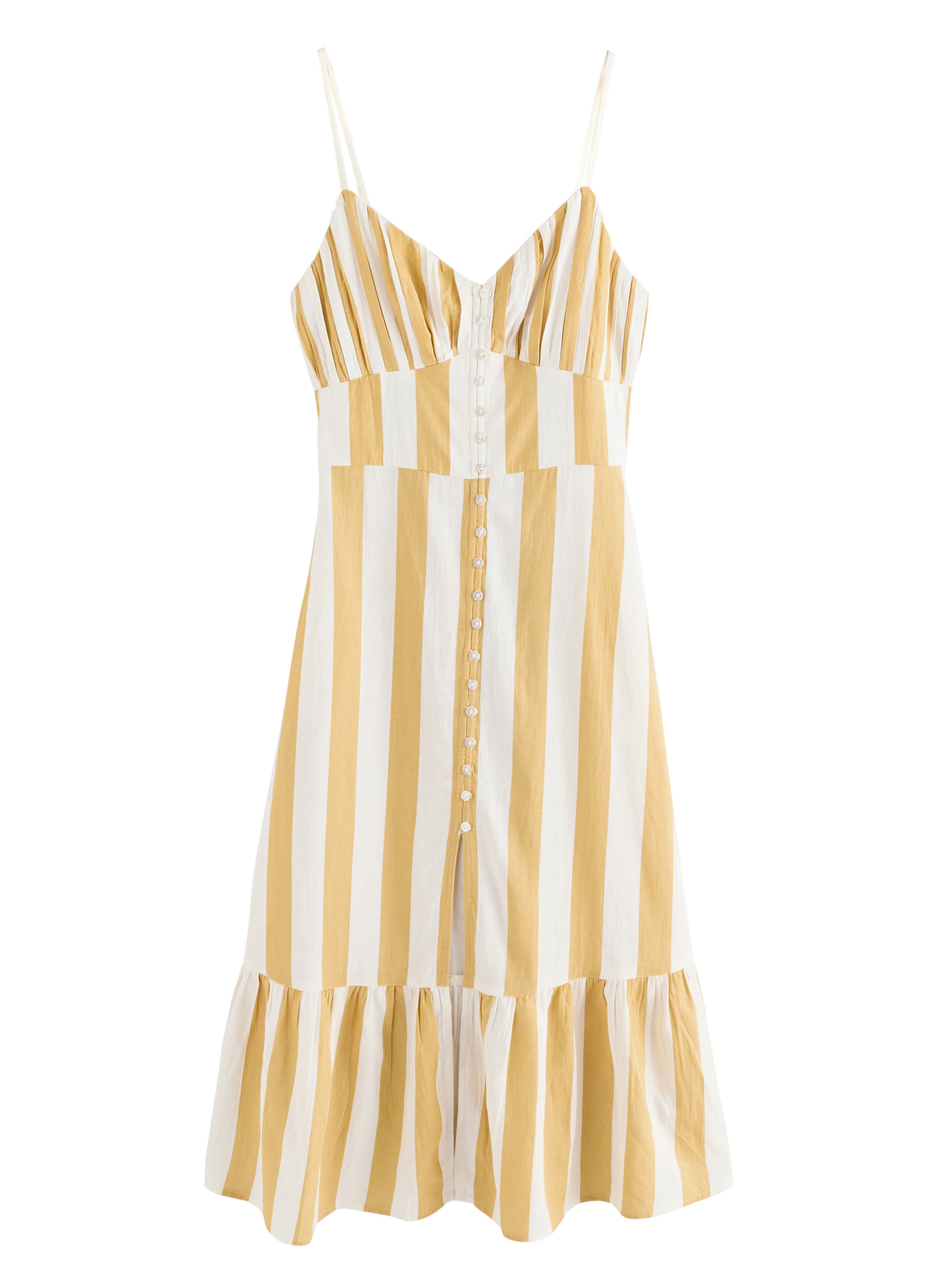 Next Платье-рубашка в Желтый: спереди