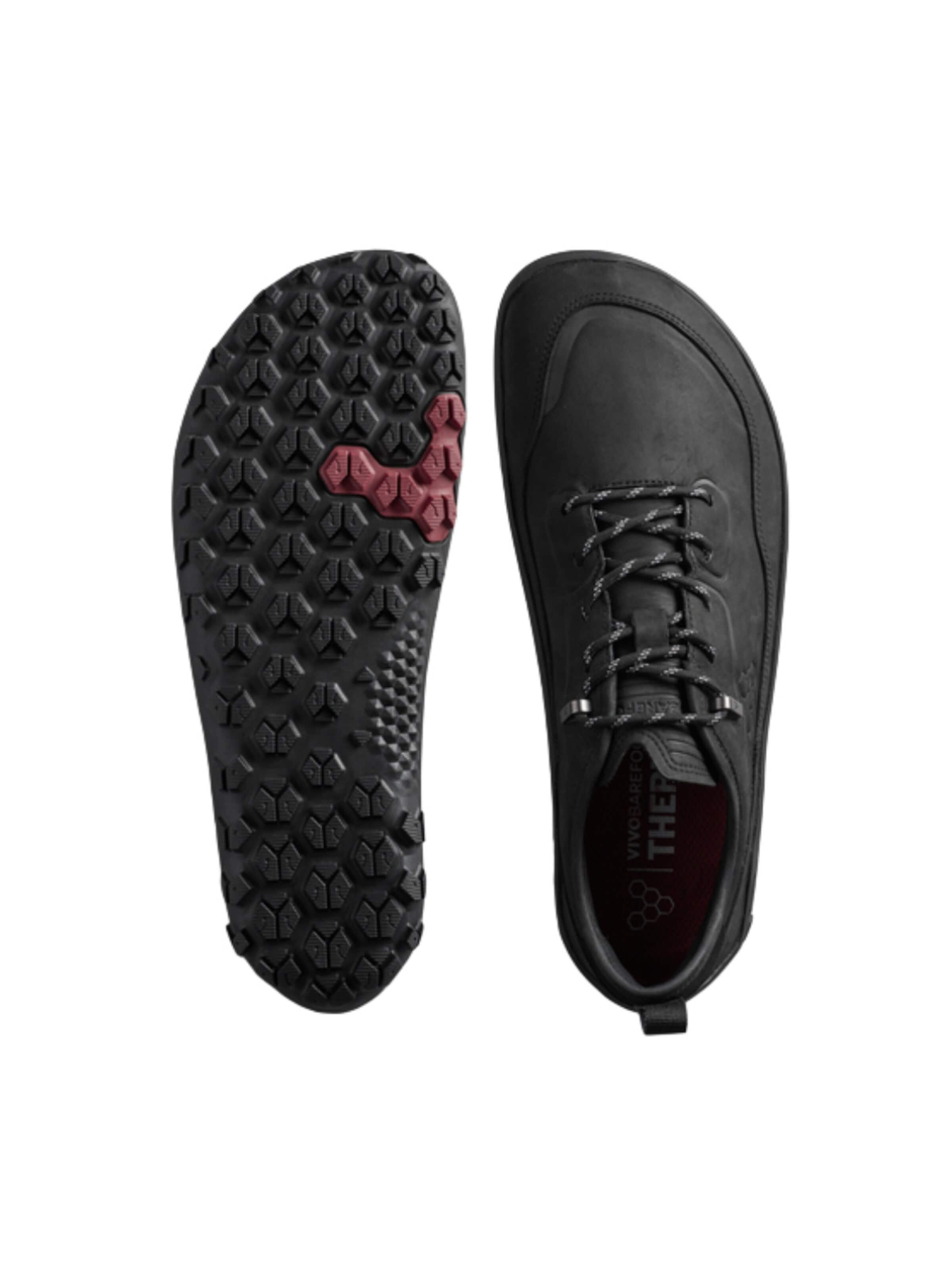 Chaussure basse 'TRACKER LEATHER AT LOW II' Vivo Barefoot en noir
