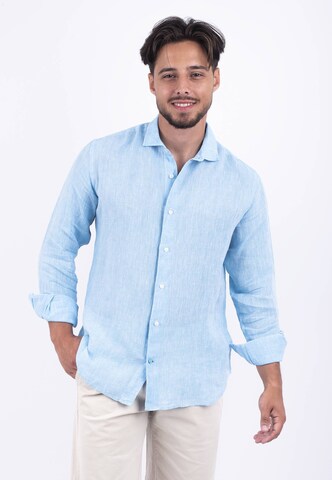 Panareha Regular fit Button Up Shirt 'Cannes' in Blue: front