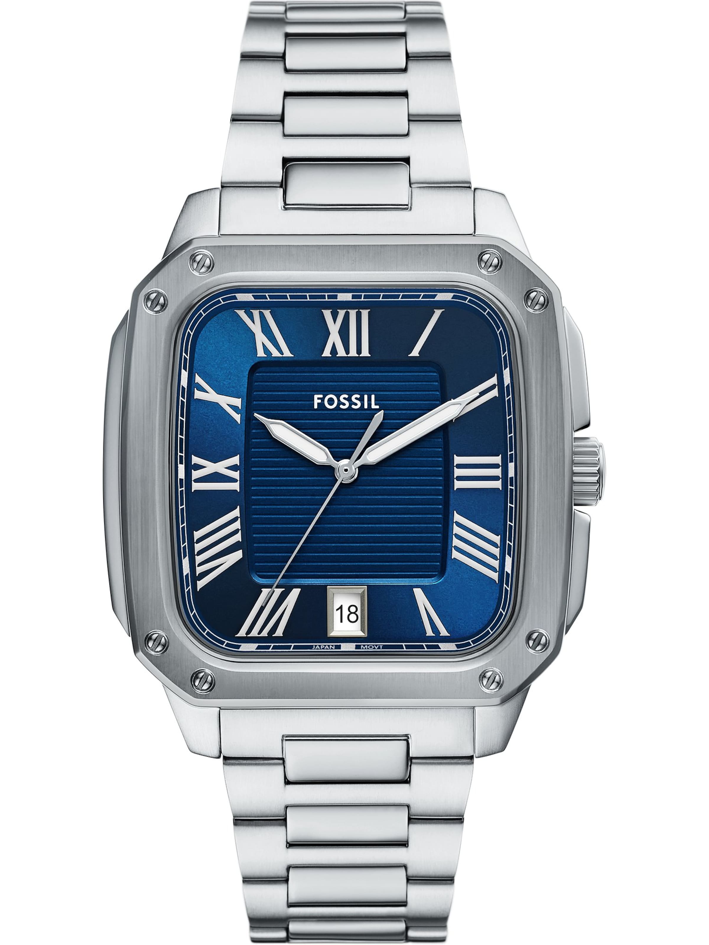 FOSSIL Uhr in Blau: Vorderseite