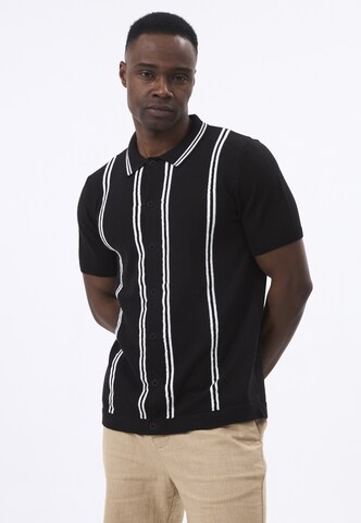 Felix Hardy Regular fit Overhemd in Zwart: voorkant