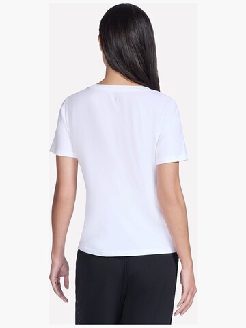 SKECHERS Shirt 'Skechers Pima V-Neck Tee'‌‌‌‌‌‌ in Weiß