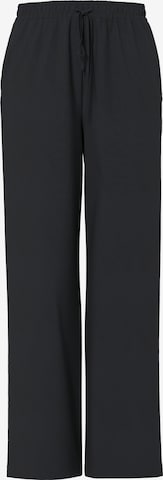 PIECES Широкий Штаны 'PCBOSELLA' в Черный: спереди