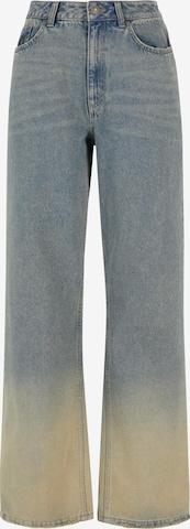 Wide leg Jeans de la Karl Kani pe albastru: față