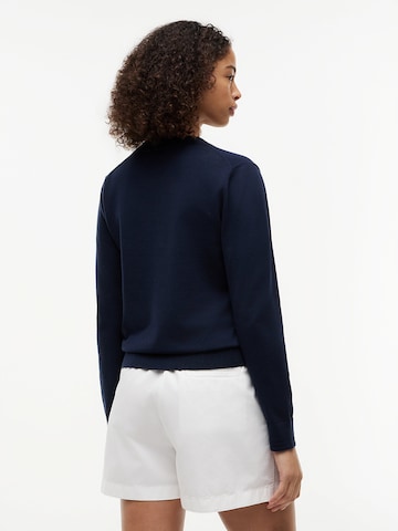 TOMMY HILFIGER - Casaco de malha 'Fine' em azul
