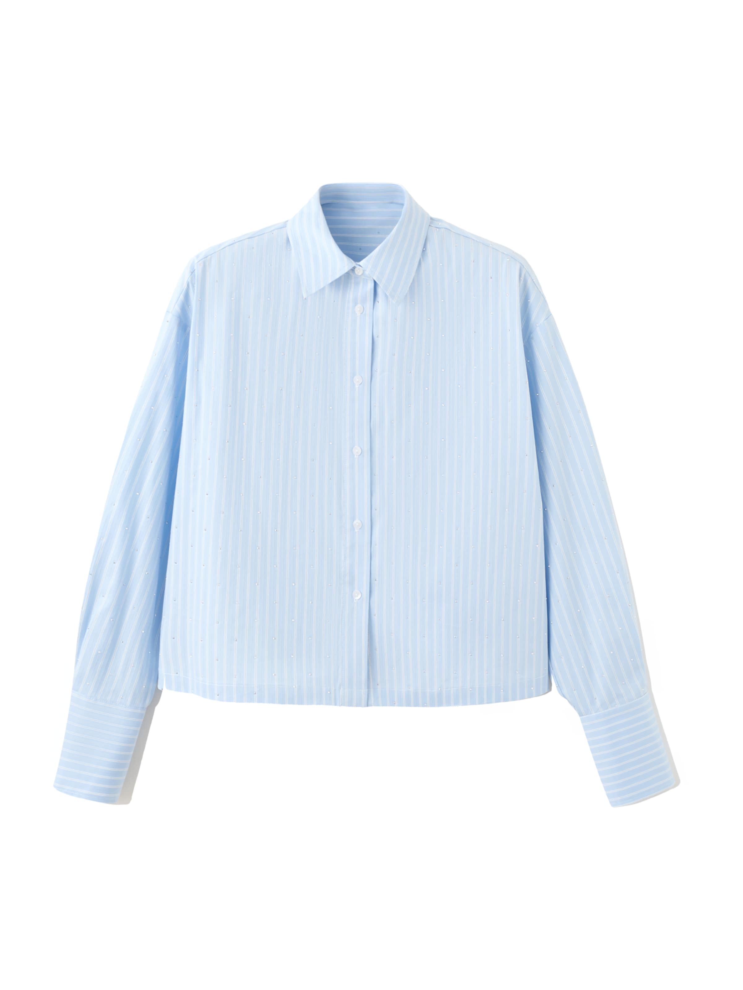 MANGO Blus 'Shinny' i blå: framsida