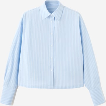 MANGOBluza 'Shinny' - plava boja: prednji dio