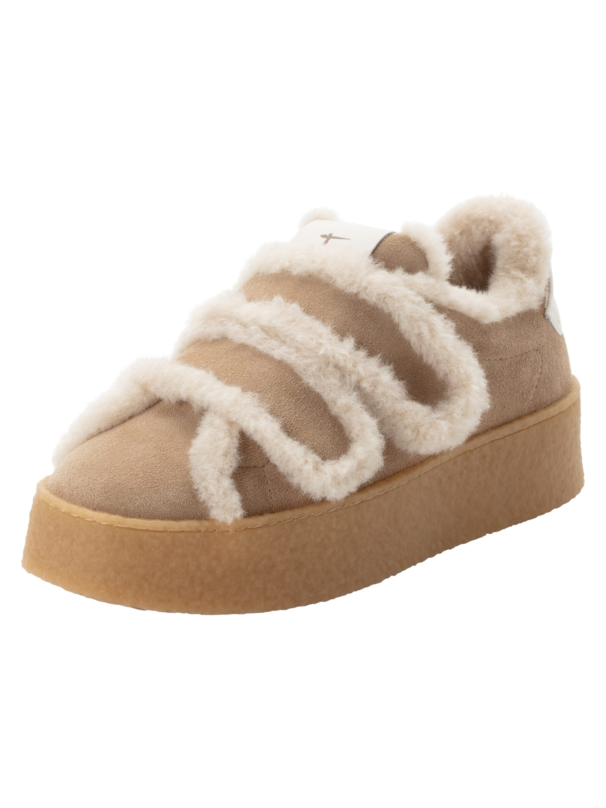 Tamaris Sneakers laag in Beige: voorkant
