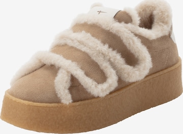 Sneaker bassa di Tamaris in beige: frontale