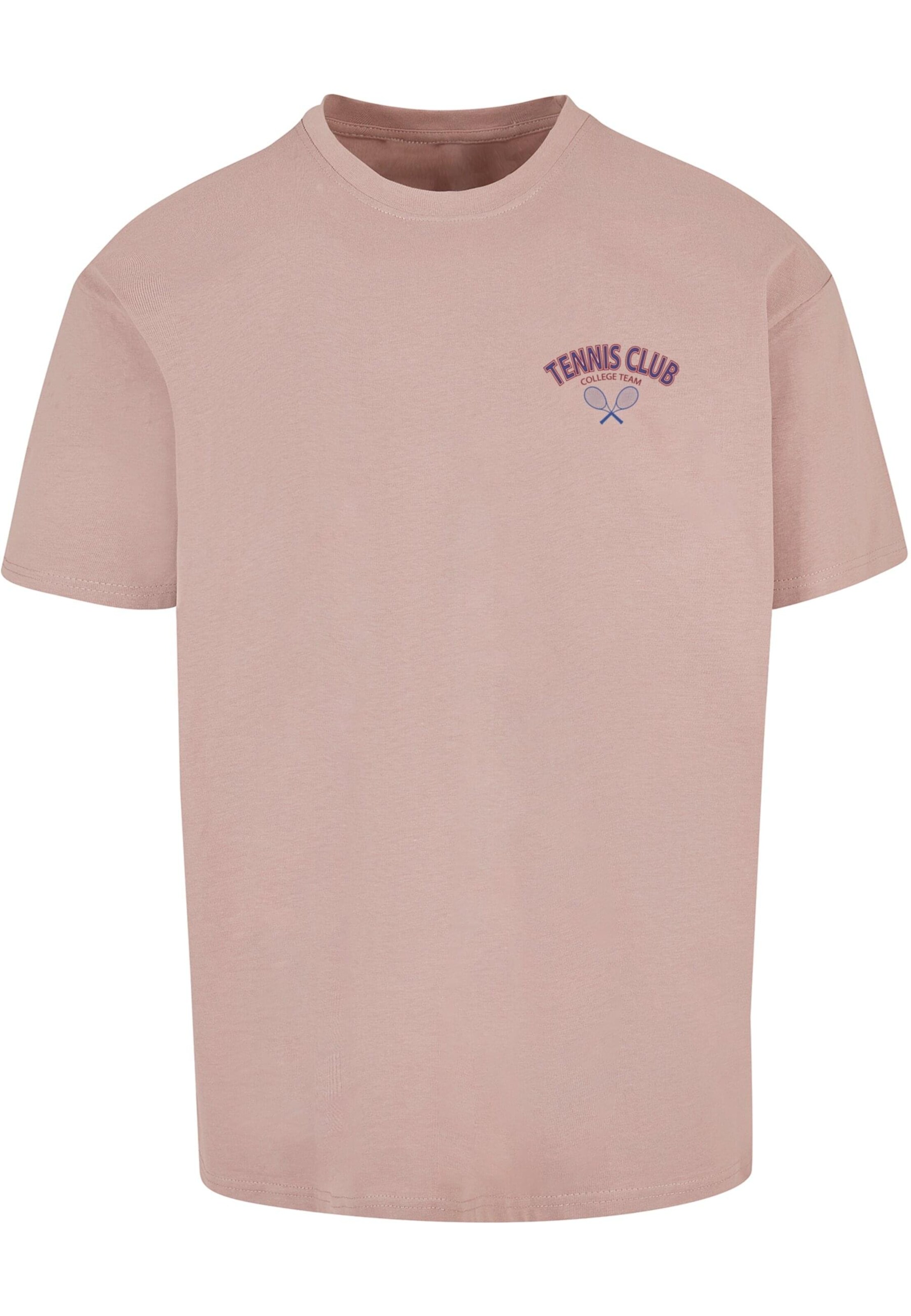 Merchcode Shirt 'College Club' in Roze: voorkant