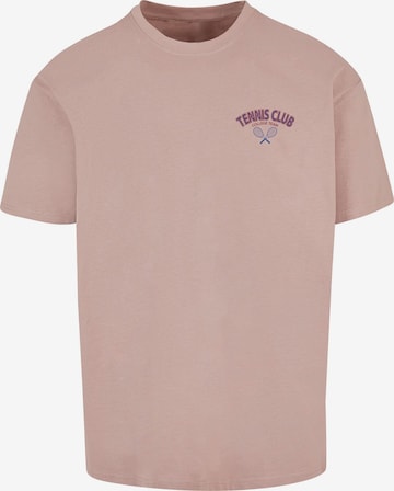 Merchcode T-Shirt 'College Club' in Pink: Vorderseite