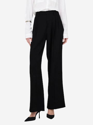 Wide leg Pantaloni 'Jdyriver Hw Wide Pant Tlr 15354011' di Jaqueline de Yong in nero