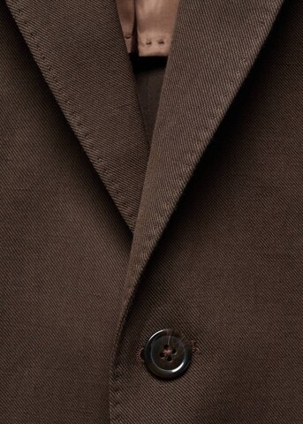 MANGO MAN Regular fit Suit Jacket 'Amalfip' in Brown