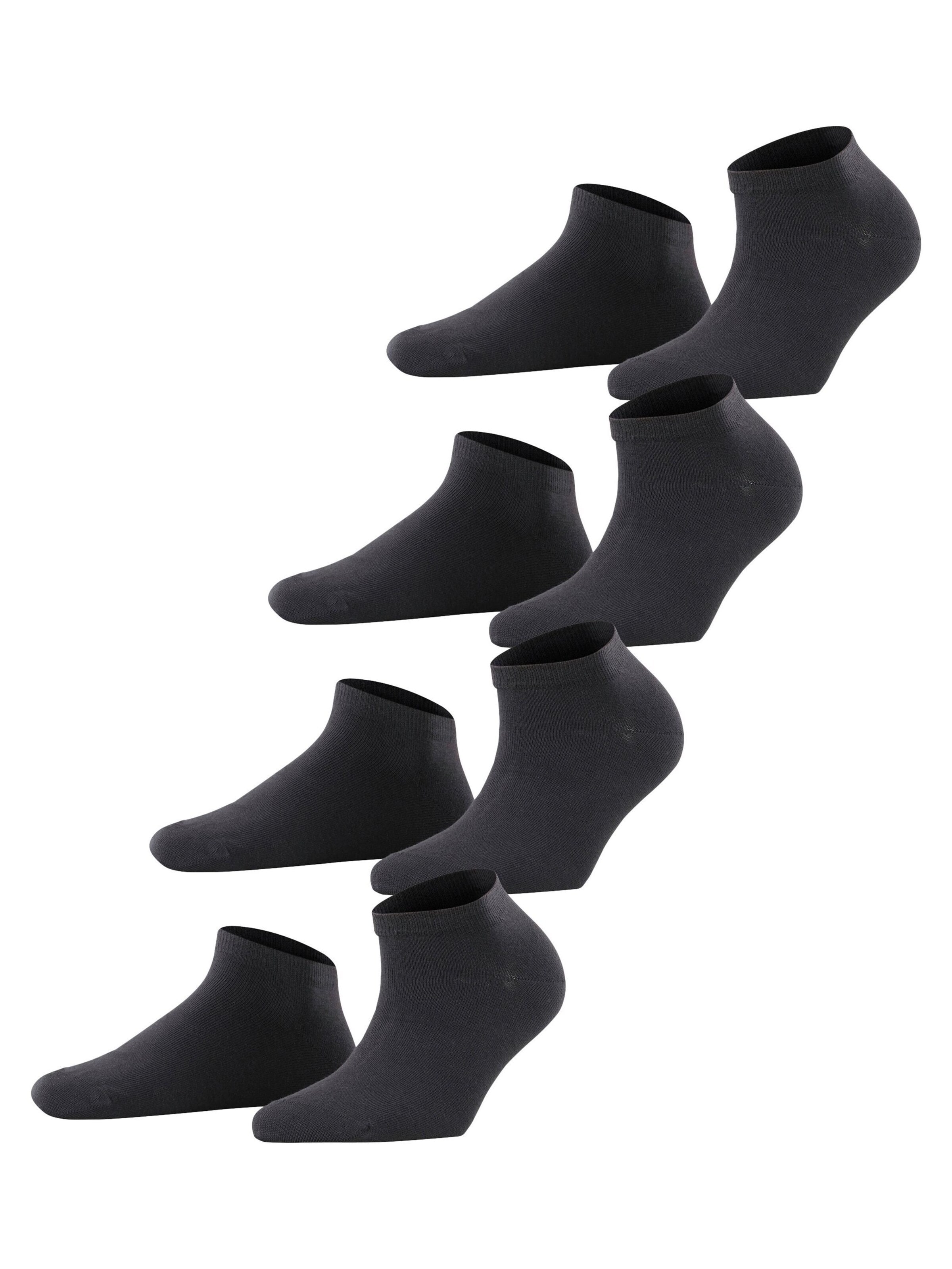 ESPRIT Socken 'Solid 4-Pack'‌‌‌‌‌‌‌ in Schwarz: Vorderseite