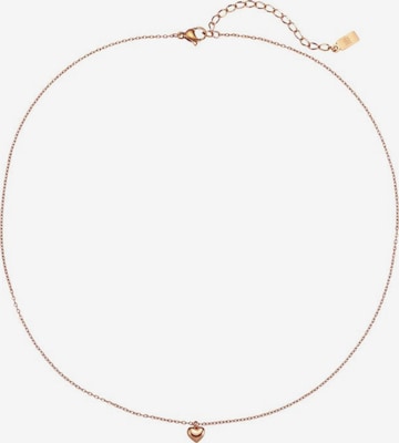 Hey Happiness - Cadena 'Heart Bold' en oro: frente