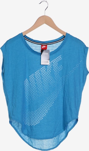 NIKE T-Shirt S in Blau: predná strana