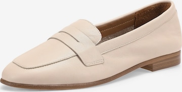 INUOVO Classic Flats in White: front