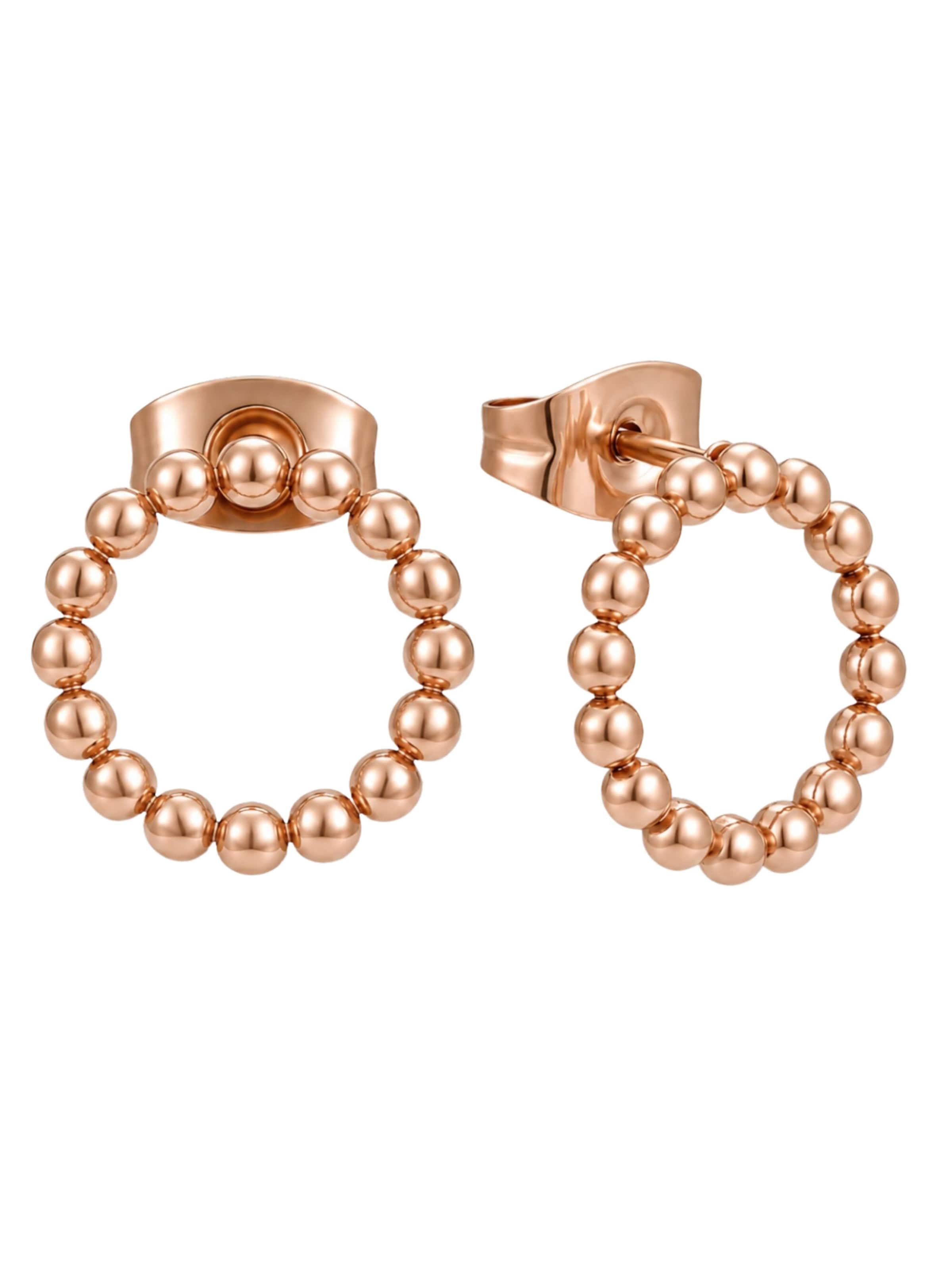 Boucles d'oreilles GOOD.designs en or : devant