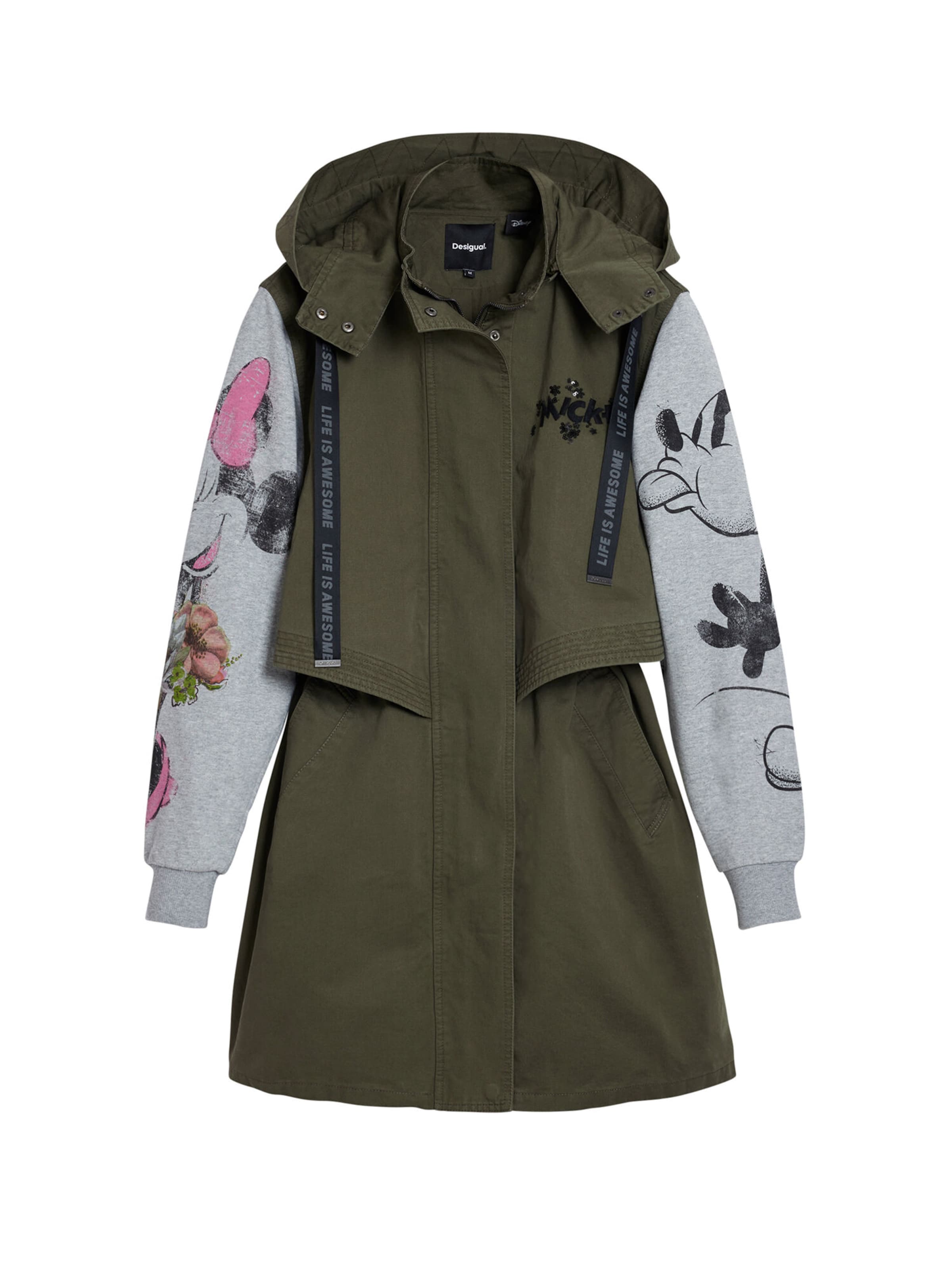 Desigual Overgangsparka i grøn: forside