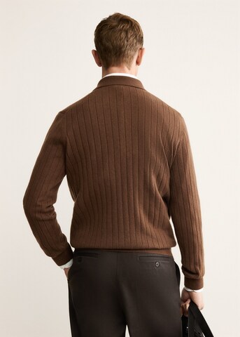 MANGO MAN Pullover 'Cashr' in Braun