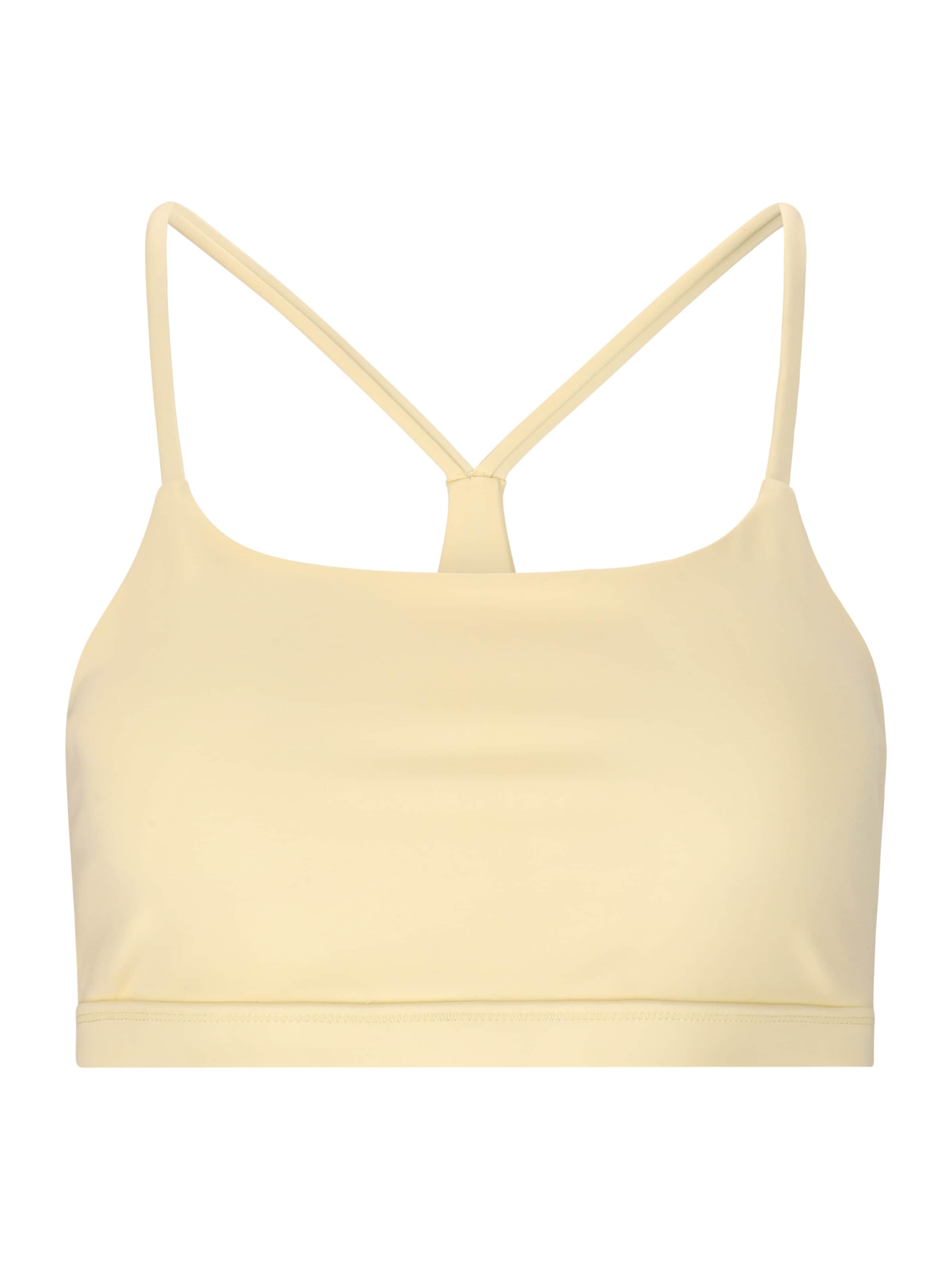 Athlecia Bralette Sports Bra 'Blossom' in Yellow: front